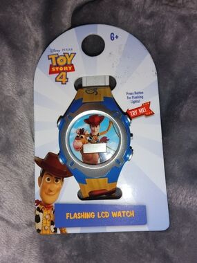 Disney Toy Story 4 Kids Watch - Blue & Yellow Woody Strap